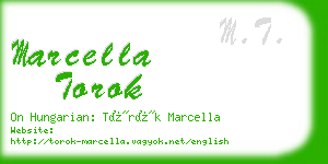 marcella torok business card